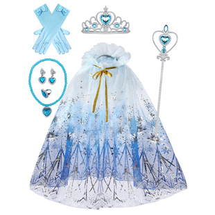 New Children's Cape Princess Outer Cape Frozen Princess Aisha Poncho Girls' in stock Cape