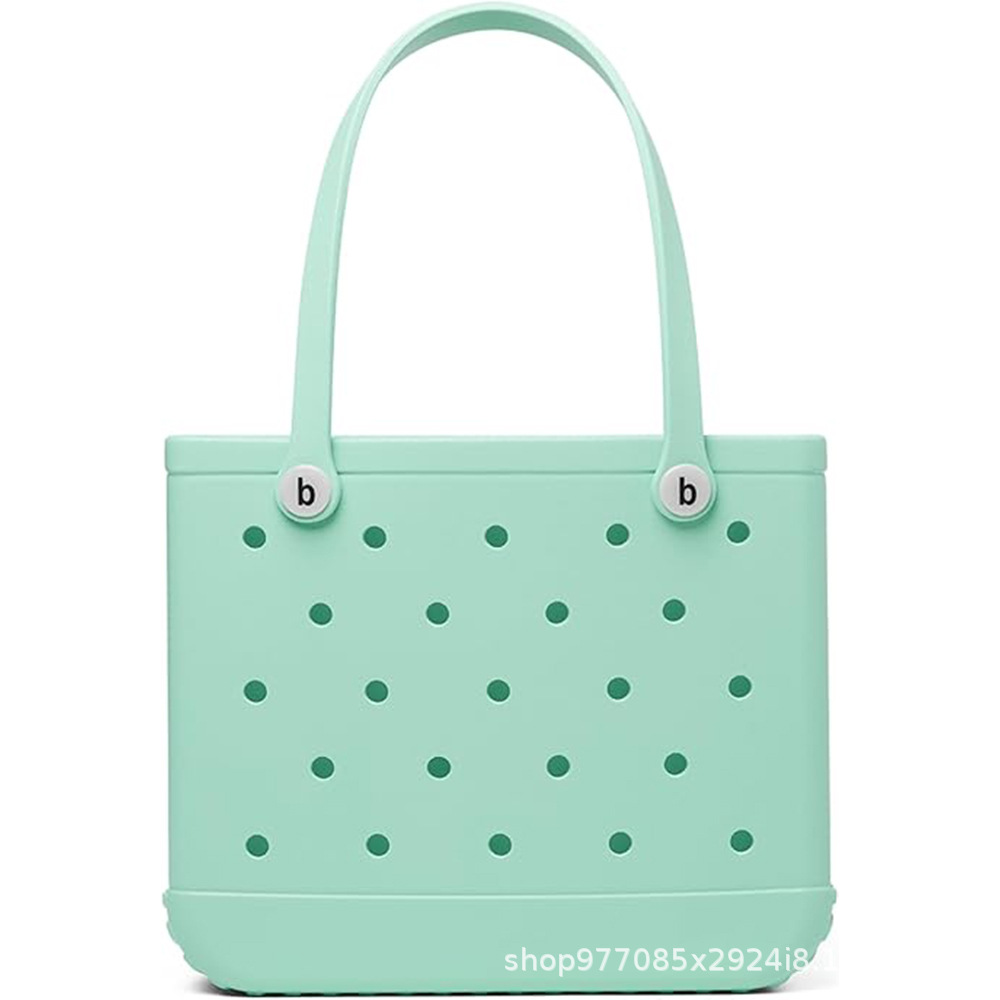 Eva bolsa de playa bolsa de agujero ligera europea y americana moda diy bolsa de mano de gran capacidad bolsa de hombro especial junto al mar