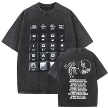 ���羳ŷ�롿Washed Vintage Rock Band Radiohead 2025 Black