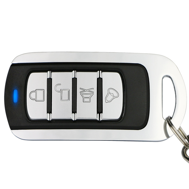 Transfronterizo de comercio electrónico 433MHZ copia inalámbrica de control remoto de metal de cuatro llaves puerta de garaje puerta rodante copia de control remoto