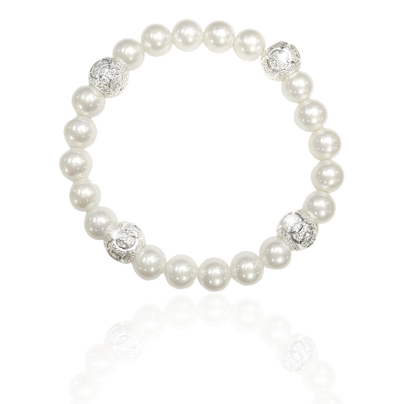 European and American Niche Hot Soft Pottery Bracelet New Shambhala Pearl Bracelet AliExpress wish Explosions Fashion Jewelry