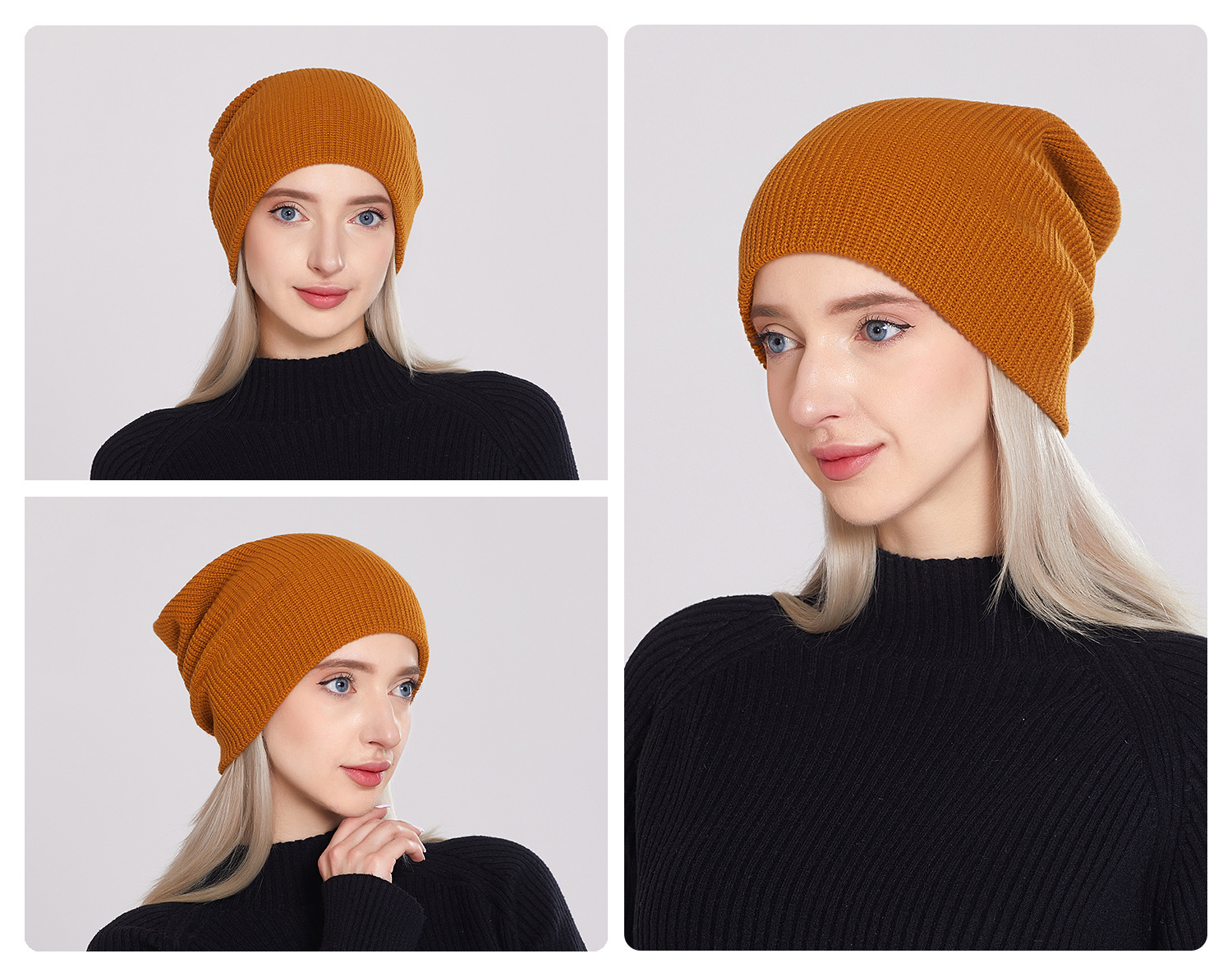 Unisex Commute Solid Color Eaveless Wool Cap display picture 25