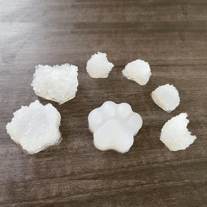 Cristal brillante tamaño gato garra epoxi arena movedizas hueco molde de silicona DIY molde artesanal