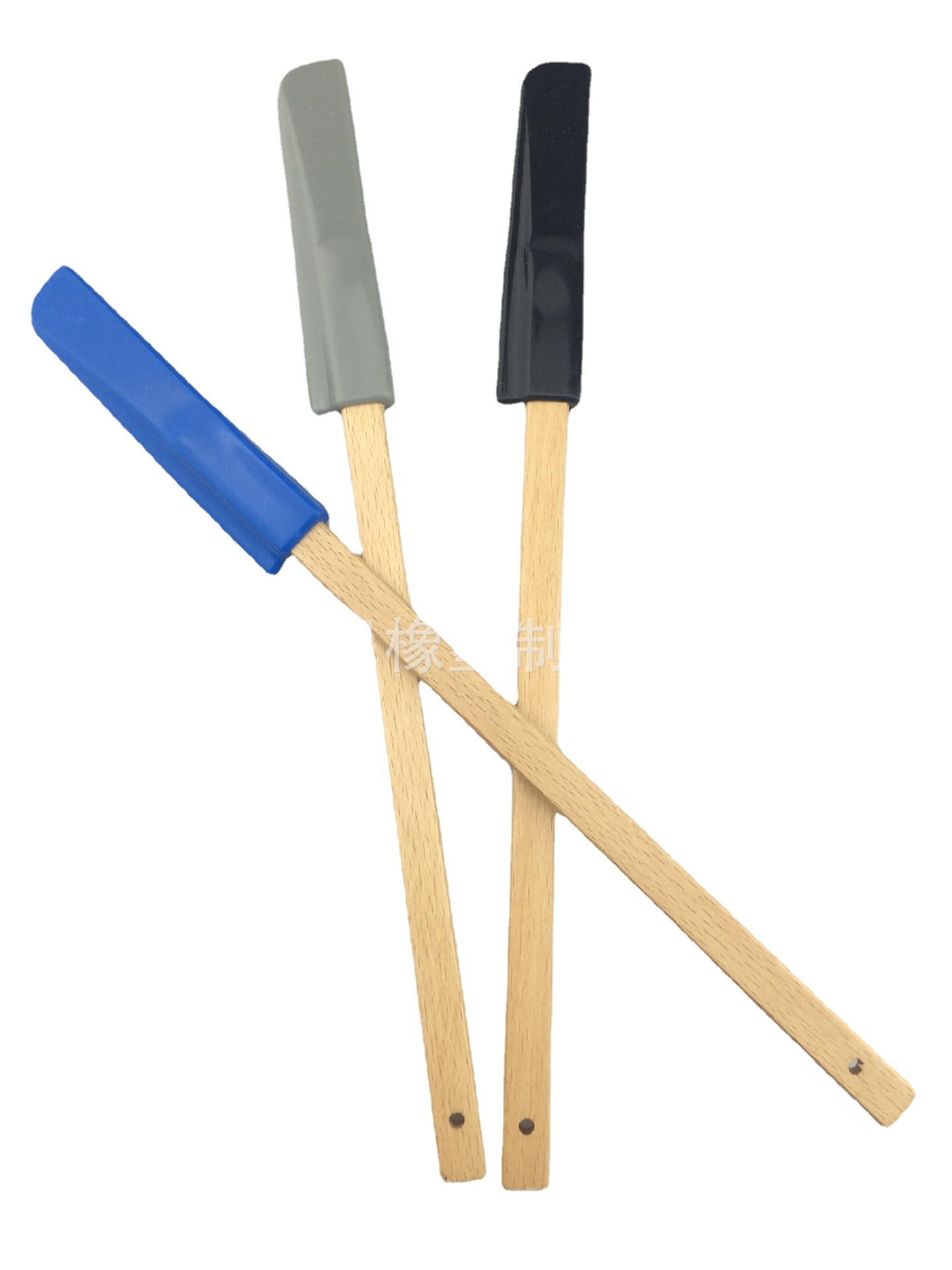 厂家直销硅胶刮刀 硅胶刮刀三件套 木柄硅胶刮刀 长柄硅胶刮刀