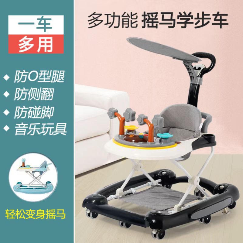 Baby Walker anti-o-pierna anti-vuelco niña niño bebé multifuncional niño caminar ayuda carro