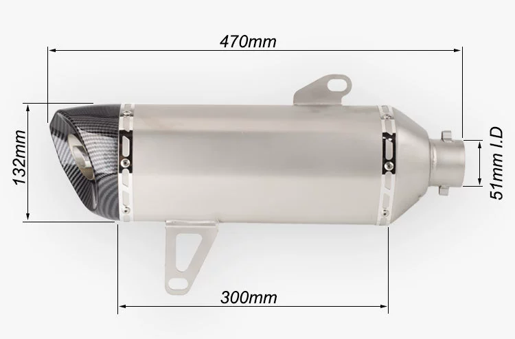 Мотоциклетный педальный автомобиль XMAX250 глушитель xmax300 выхлопная труба крупная шестиугольная выхлопная труба