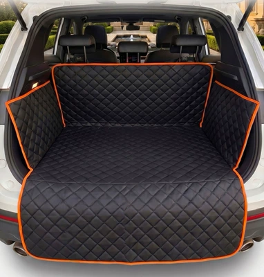 Car Pet Mat, Thickened Oxford Cloth Dog Mat, Waterproof and Dirt-Resistant, Multifunctional Storage Bag, Suv Car Trunk Mat (Trunk Mat) - pet-mat-three-layer-composite-trunk-thickened-version-orange-edge-1791035cm