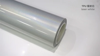 Auto Color Change Film white diamond white charm gold laser - tpu-colorful-laser-white-dry-paste-without-baking-15215-m