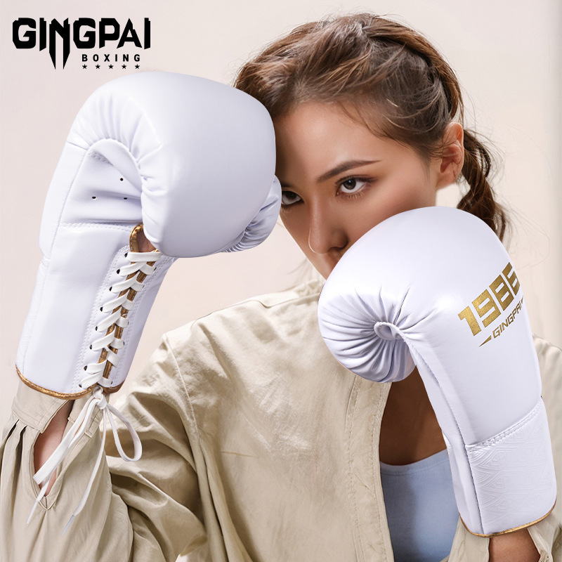 Boxing Gloves for Adults, Professional Sanda Muay Thai Boxing Gloves for Teenagers and Women, Fighting Training and Sandbag 14oz