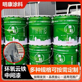 环氧云铁中间漆金属桥梁保护漆工业防腐防锈中途油漆厂家批发现货