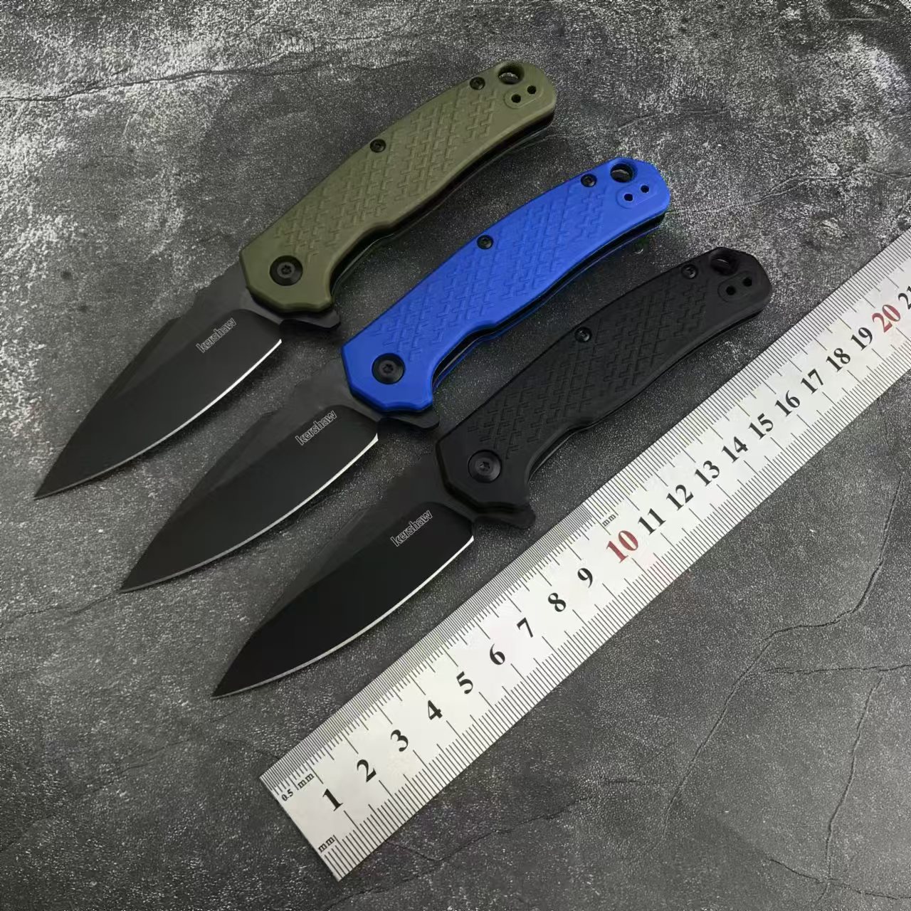 外贸热销克肖kershaw1407野外户外随身手把肉折叠刀卡秀水果小刀