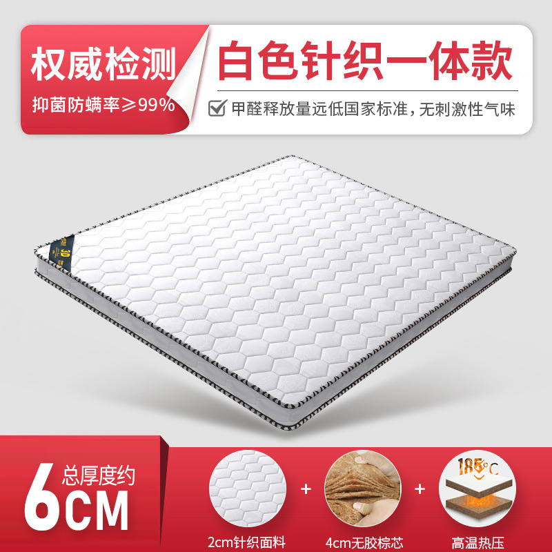 天然椰棕床垫硬垫1.5m护脊棕垫榻榻米垫子可折叠出租房用棕榈床垫|undefined