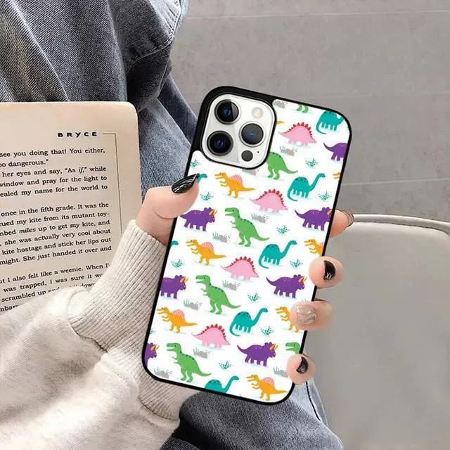 Чехол для телефона совместимый с Apple, милый чехол, детский стиль динозавр, защитный чехол, iPhone 16