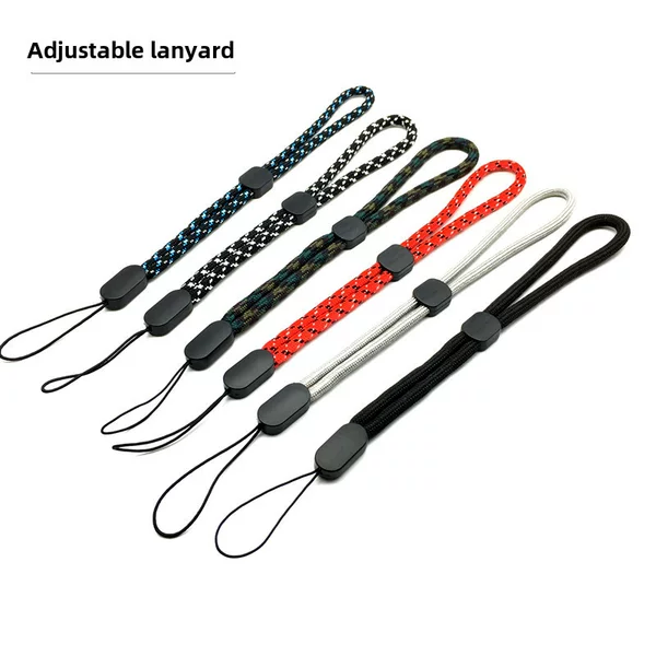 Spot adjustable round rope pine rope hand rope flashlight mobile phone lanyard mobile power lanyard good quality