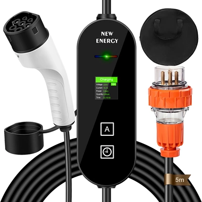 Elektrikli avtomobil şarj stansiyaları – Energy Electric Vehicle Ccs2 - charging-gun-european-standard-type2-gun-head-32a-australian-standard-industrial-plug-3-pin-5m-storage-bag