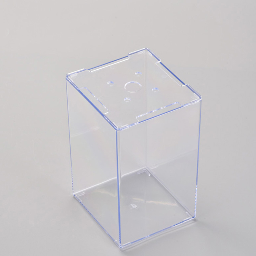 Tanque de peces de escritorio engrosado transparente Tailandia cubo tanque de peces acrílico plástico transparente Goldfish ecológico medusas tanque pequeño