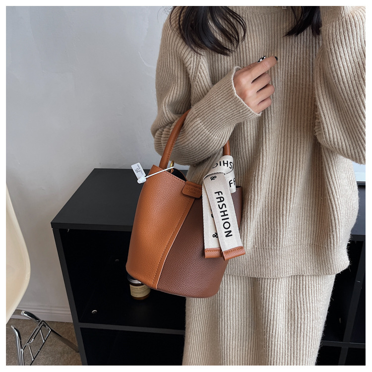 Borsa a tracolla secchiello donna autunno inverno borsa trendy spalla_voghion.com