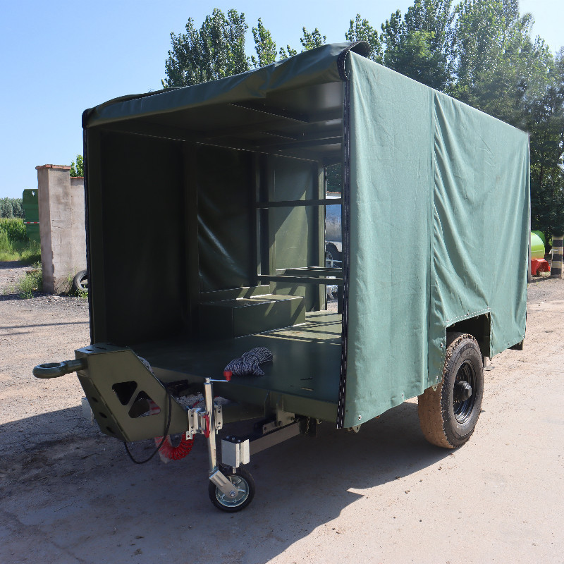3吨篷布拖车 骨架拖车 净化设备拖车 框架拖车 移动发电机组拖车