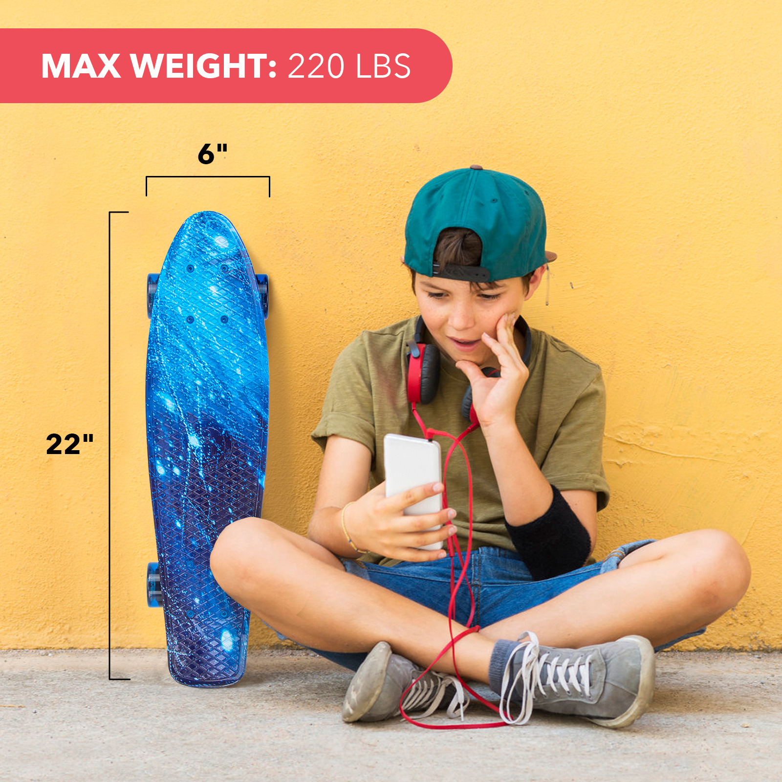 Children's SKATEBOARD FISH SKATEBOARD positioning water transfer plate aluminum bracket four-wheel small FISH plate