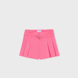 mayoral尾货跨境3-10岁女孩春夏A字短裤百褶裙裤夏季洋气蝴蝶结