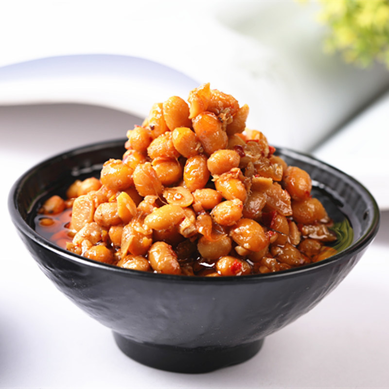 尝沙湘香辣腊八豆正宗湖南特产风味豆鼓黄豆瓣酱开胃下饭菜佐餐
