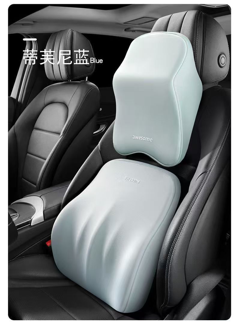 Cross-Border Car Lumbar Support Memory Foam Neck Pillow Multifunctional Shoulder and Neck Protection Headrest Car Comfort Cushion Support