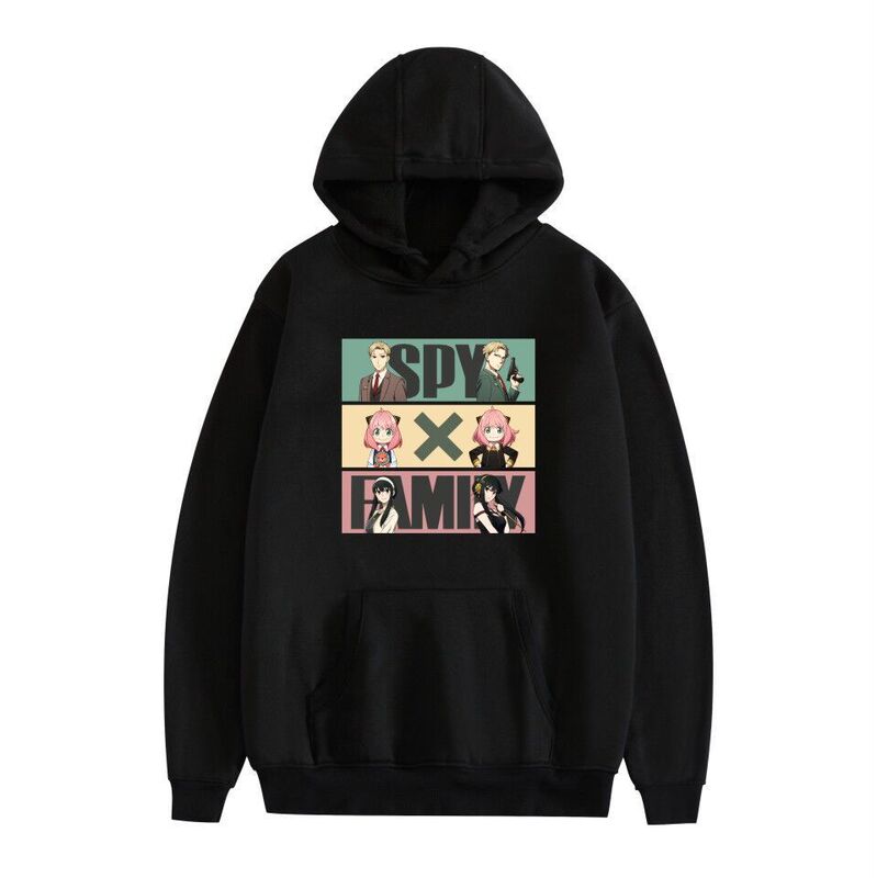 Spy×Family Spy Play House Anime Peripheral Hoodie Hooded Sweatshirt New Style for Men and Women