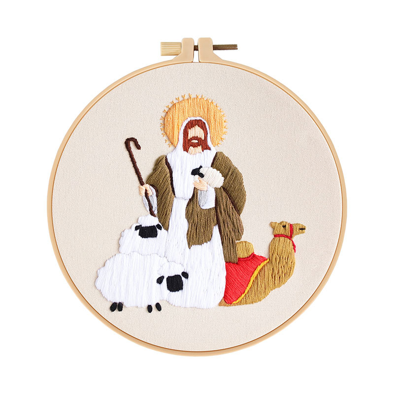 Nuevo producto bordado a mano DIY material paquete europeo mitología religiosa Oriente Medio árabe amazona transfronteriza inglés