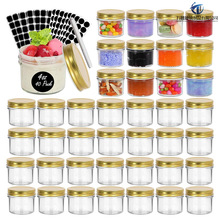 厂家供应120ml玻璃罐隔夜燕麦果酱蜂蜜储存容器4oz梅森罐光面瓶