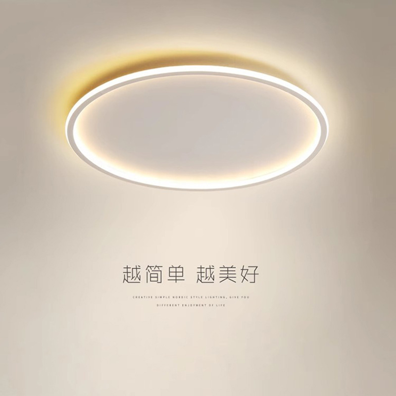 New Slim LED ceiling light creative super bright modern simple bedroom light round children's room study light