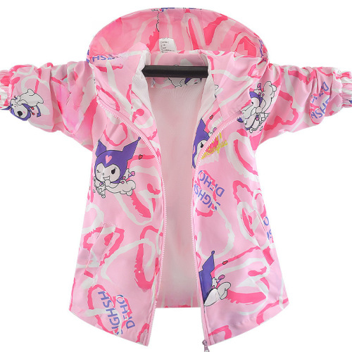 Girls' Coat, 2024 Spring/Autumn Collection, Stylish Kids' Wear – Autumn Top & Casual Children's Windbreaker for the Season