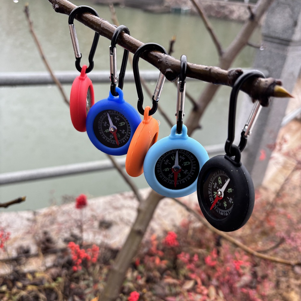 New Silicone Hanging Buckle Compass Climber Hook Quick Hanging Compass for Outdoor Use Printable LOGO