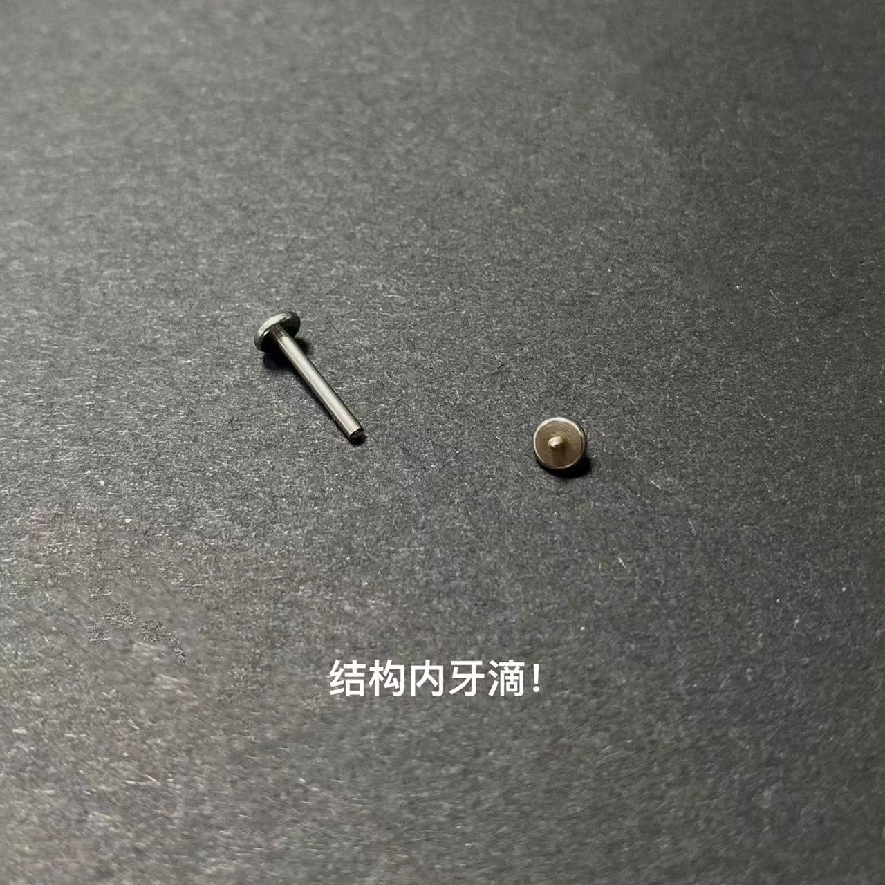Lip Nail Diamond Inner Tooth Lip Ring Ear Bone Nail Wine Nest Nail Ear Nail Piercing Jewelry Titanium Steel Ins detail image 9