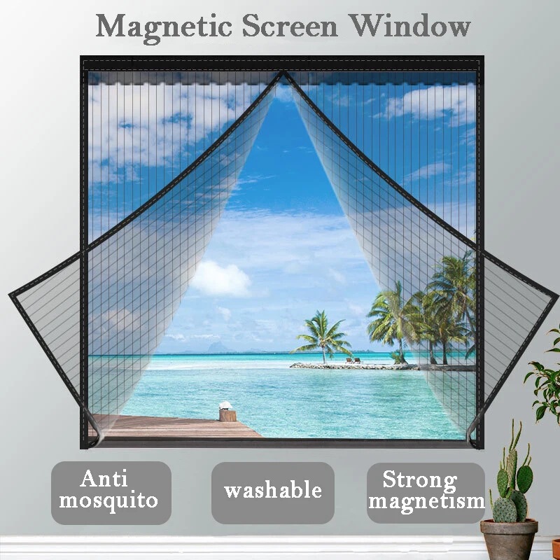 Amazon's Best-Selling Summer Anti-Mosquito Installation-Free Screen Mesh High-Density Mesh Insect Shielding Self-Adhesive Curtain Mesh Amazon's Best-Selling Summer Anti-Mosquito Installation-Free Screen Mesh High-Density Mesh Insect Shielding Self-Adhesive Curtain Mesh
