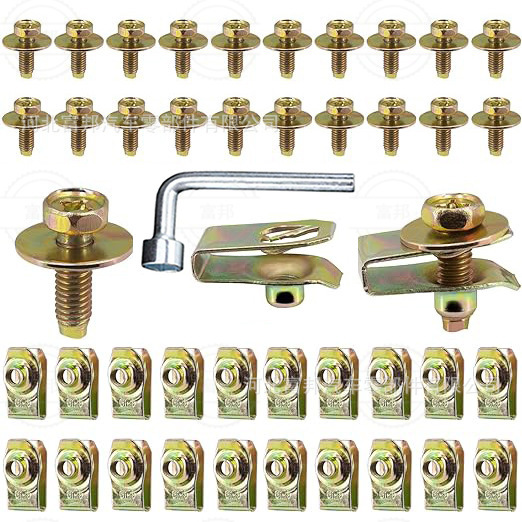 Car bolt U-nut clamp engine cover bumper fender anti-release fastener screw manufacturer