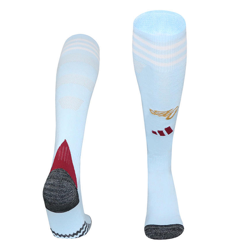 26 club tailandés Copa del Mundo calcetines de fútbol para hombres toallas profesionales sobre la rodilla antideslizante calcetines gruesas para adultos y niños