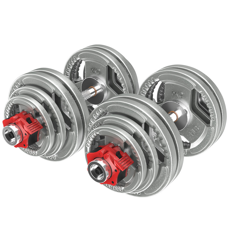 Mancuerna hombres fitness hogar gran peso ajustable 50kg 100 hierro sólido bar traje combinación Barbell
