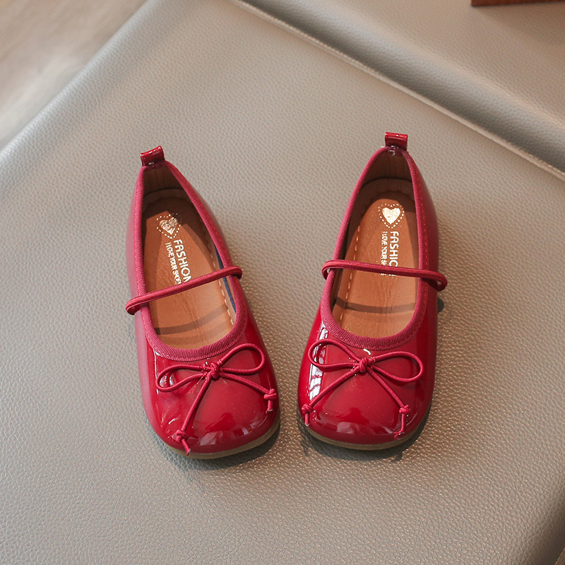 Zapatos de cuero para niñas otoño 2026 nuevos zapatos de princesa de moda para niños zapatos de baile para niñas zapatos de frijoles image 5