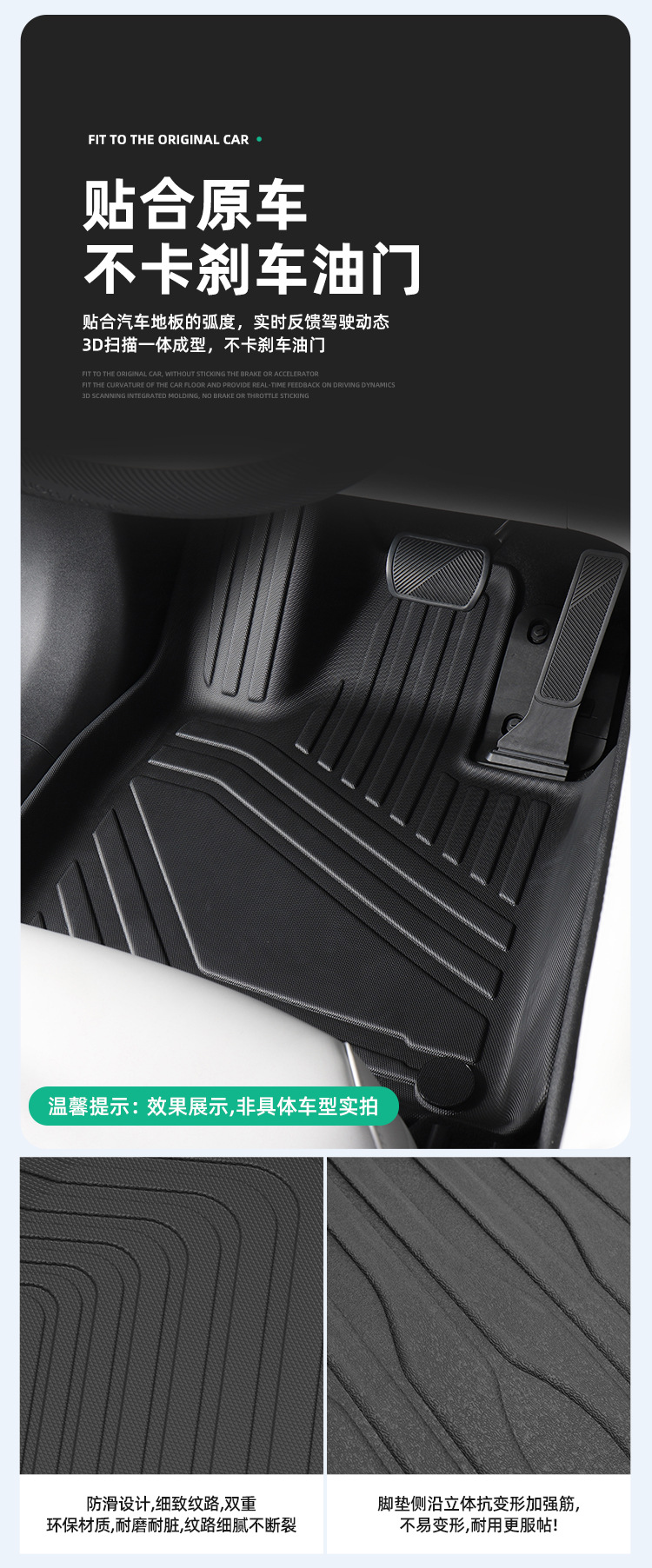 Suitable for 18-25 Honda Cr-V Car Floor Mats, Seat Back Mats, All-Weather Tpe Floor Mats, Trunk Mats