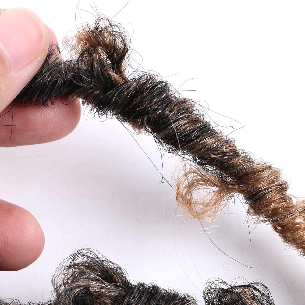 Dreadlocks Butterfly Locs Häkelhaar Schmetterling lockige Dreadlocks lockige Haarverlängerungen_voghion.com