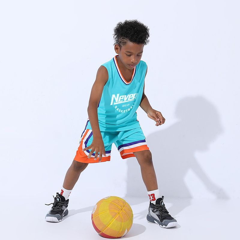 Children's Basketball Suit Children's Primary and Secondary School Girls Performance Primary School Training Camp Team Uniform Basketball Jersey