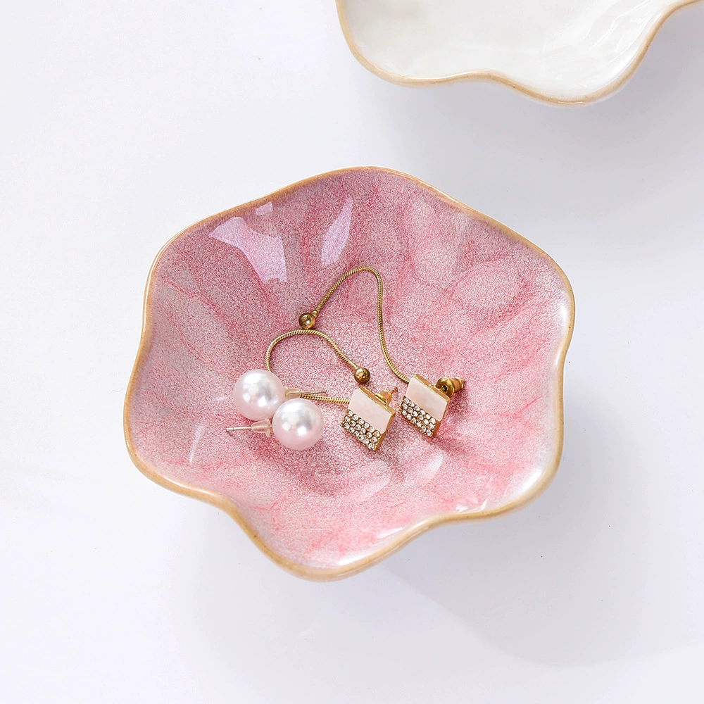 Керамические Rins Wind Home креативные украшения для хранения ювелирных изделий Поддоны для обжига маленьких тарелок для хранения украшений