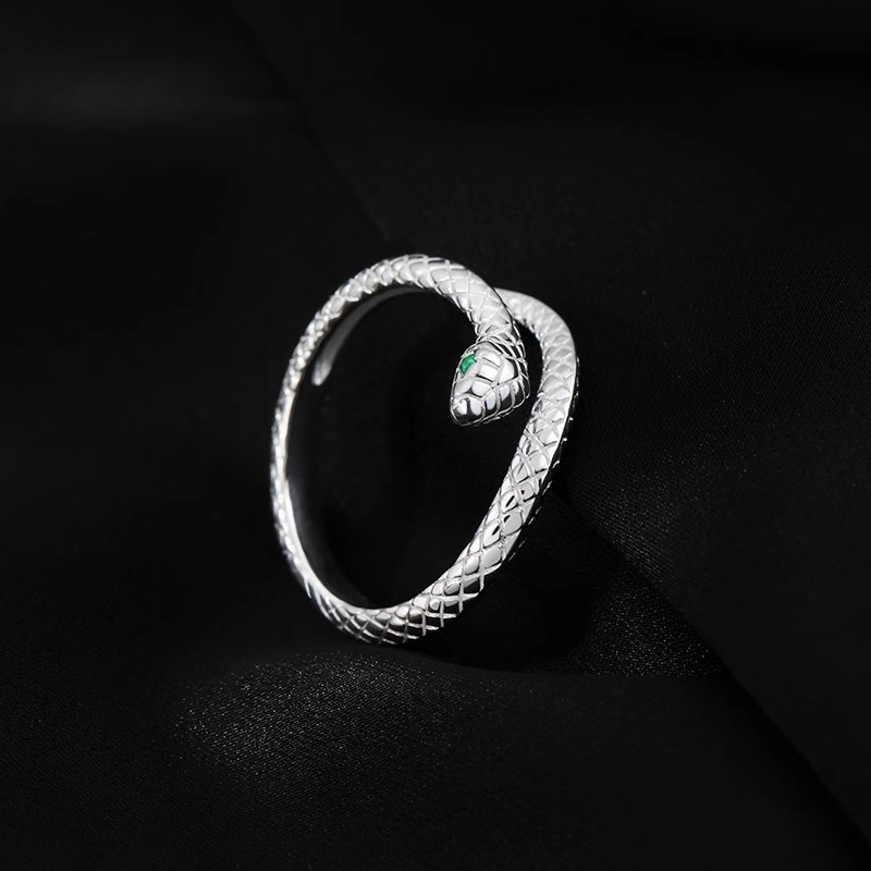 Eleganter Schlangenring Für Damen Modischer Offener Fingerring_voghion.com