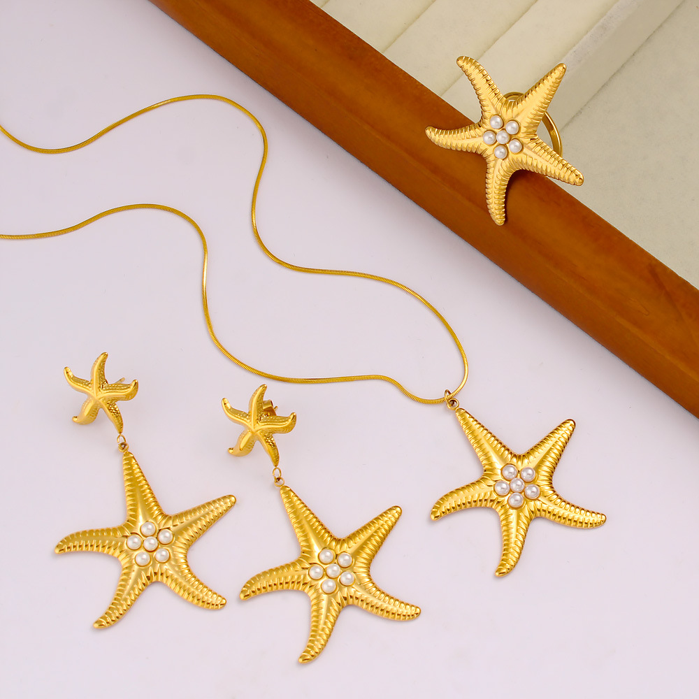 summer design earrings pearl