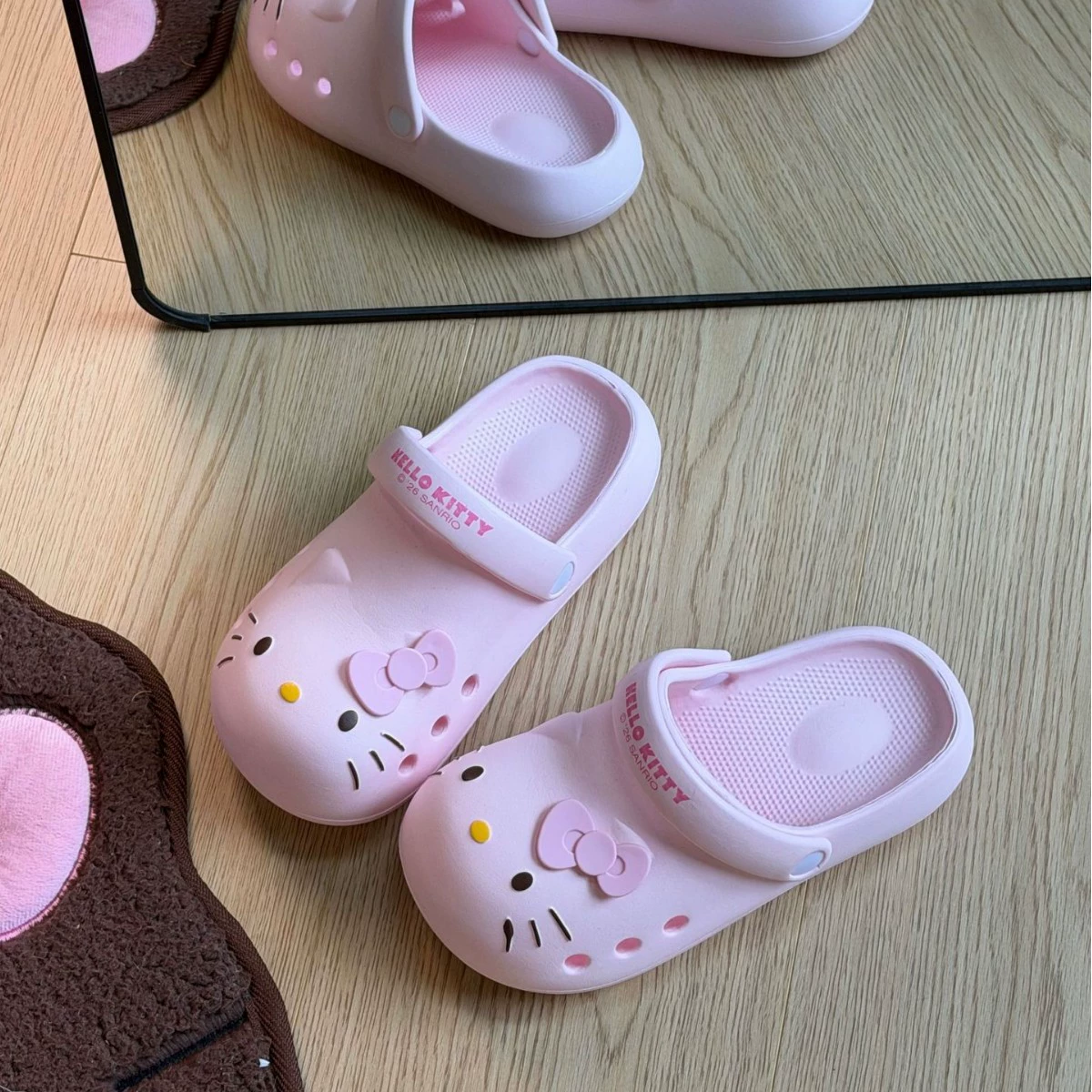 Sanrio, Hello Kitty, летние мультяшные милые нескользящие тапочки