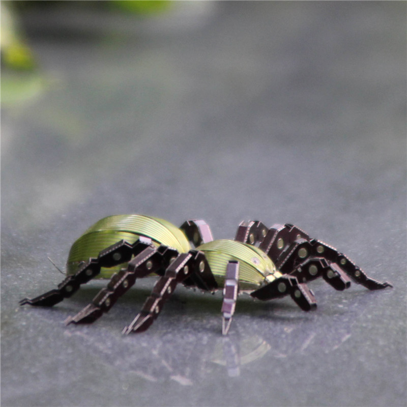 Modelo loco máquina insecto araña metal completo acero inoxidable modelo de ensamblaje de bricolaje juguete de rompecabezas tridimensional sin pegamento
