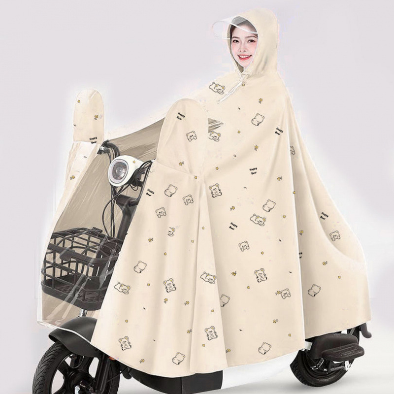 Universal New Raincoat for Women Mountain Bike Electric Bike Bicycle Male Middle School Student Single Riding Poncho Rainproof and Windproof