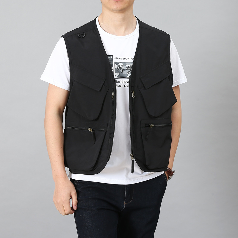 Workwear Summer Vest Men's Photography Multi-Pocket Fishing Safety Vest Printed Vest Workwear Summer Vest Men's Photography Multi-Pocket Fishing Safety Vest Printed Vest