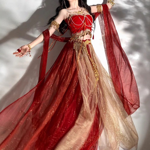 Dunhuang Feitian Princess Exotic Style Girl's Improved Han Dynasty Dance Han Elements Western Style Photography Studio Performance Clothing
