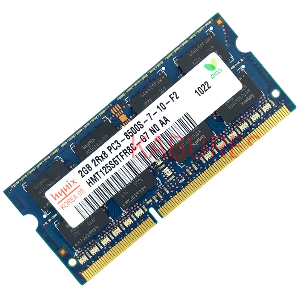 Hynix DDR3 2G 1066MHz память для ноутбука, планка PC3-8500 HMT125S6BFR